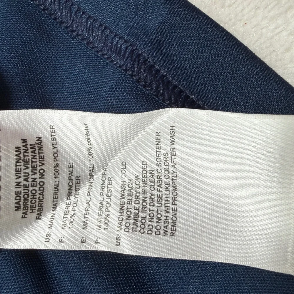 Adidas Golf Mens Large Colorblock Polo Shirt Navy‎ Blue Mint Green Grey D73122